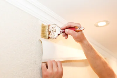 Pose de papier peint à Donville-les-Bains — revêtements muraux et toiles de verre